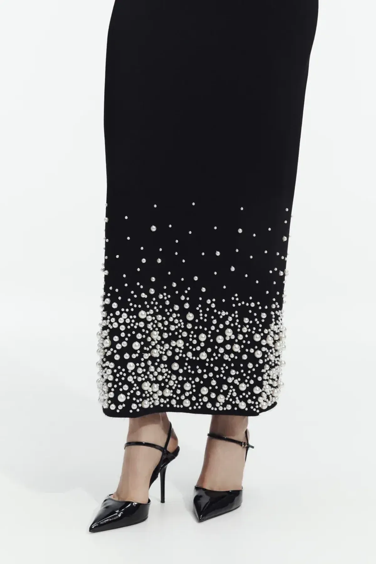 π€ AJE Marlene Pearl Knit Midi Dress β Black β Size AU 6 π€ - Image 4