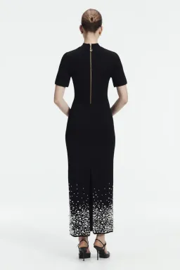 π€ AJE Marlene Pearl Knit Midi Dress β Black β Size AU 6 π€ for rent on The Volte - image 3