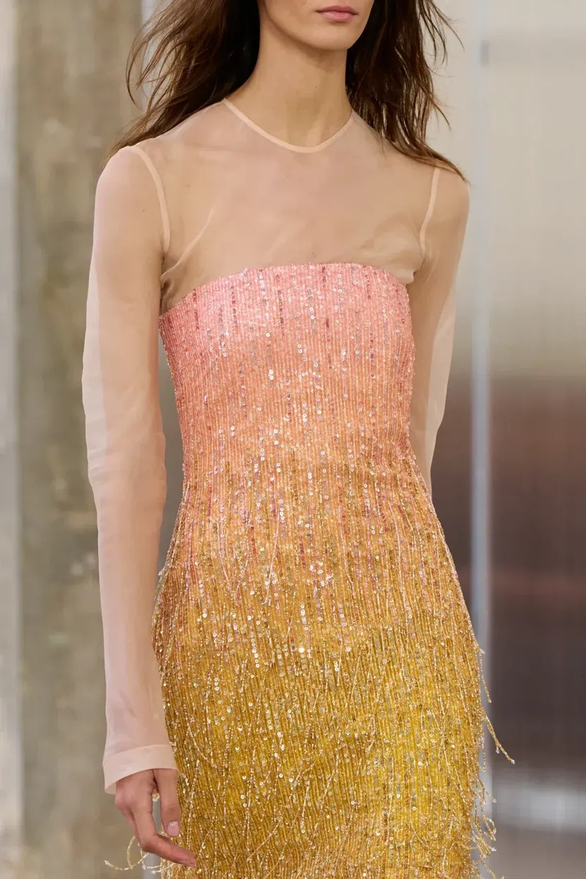 π©·β¨ AJE Amulet Sequin Midi Dress β Aurora Pink & Yellow β Size AU 16 β¨π©· - Image 10