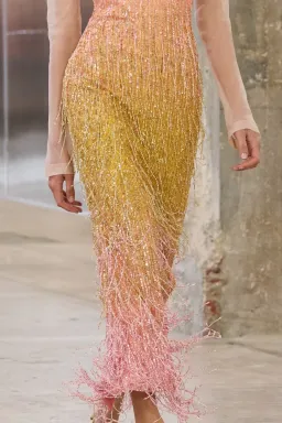 π©·β¨ AJE Amulet Sequin Midi Dress β Aurora Pink & Yellow β Size AU 16 β¨π©· for rent on The Volte - image 8