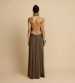 Arcina Ori Santina Dress (Olive, Size S) for rent on The Volte - image 5