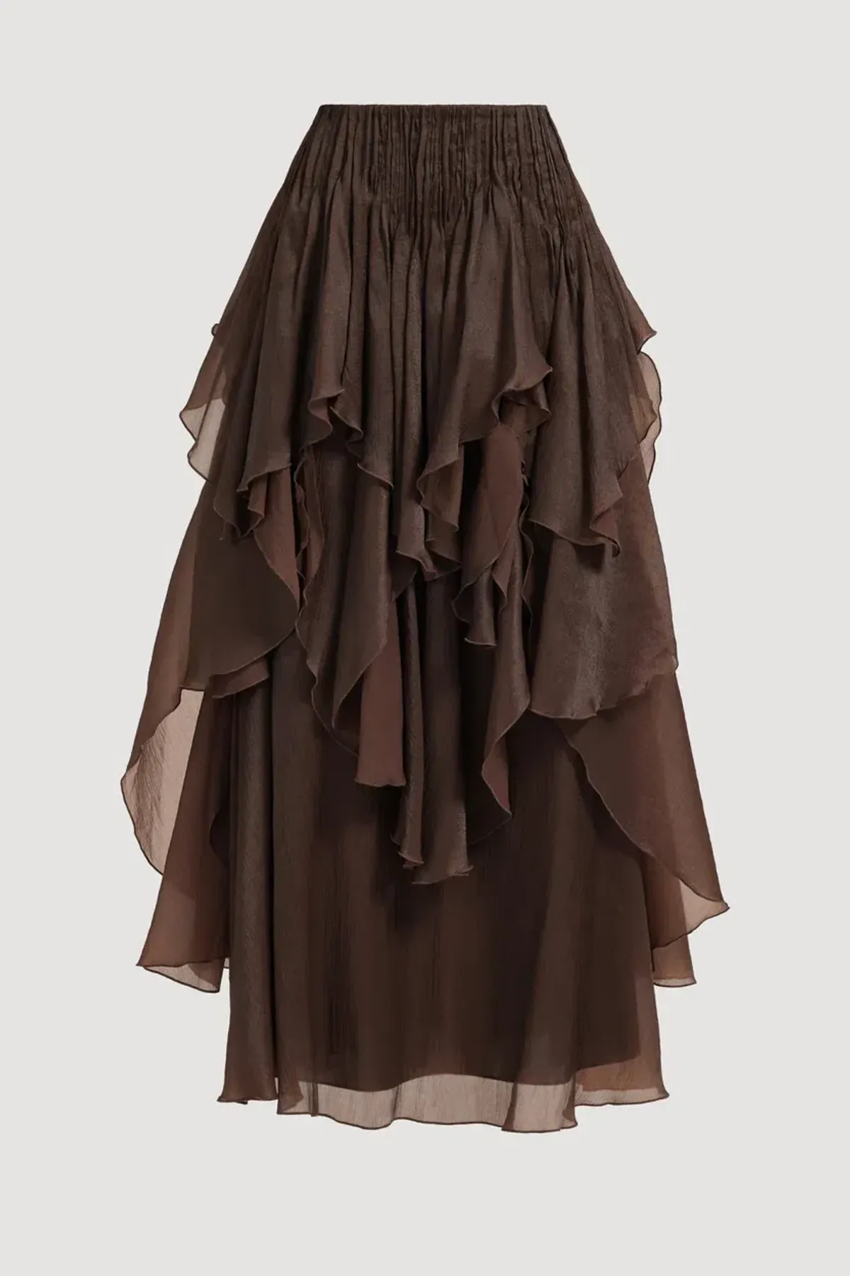 AJE Leigh Top & Maxi Skirt Set β Chocolate Brown β Size AU 8 π€ - Image 7