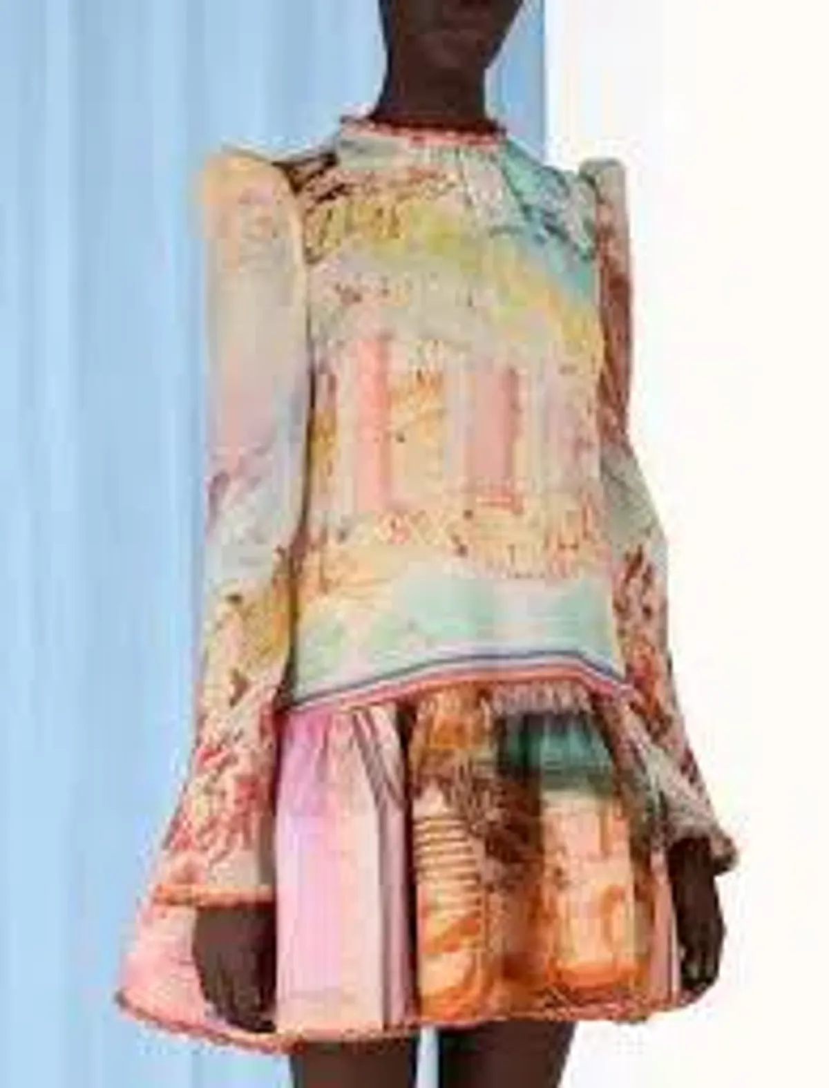 Zimmermann Tama Layered Mini Dress Size AU 6 for rent on The Volte - main image