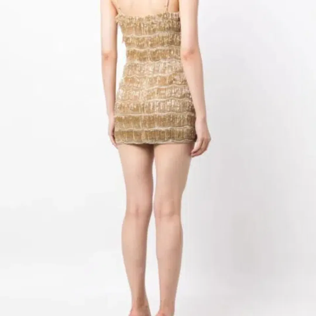 Rachel Gilbert Sadie Mini Gold Size 8 for rent on The Volte - main image