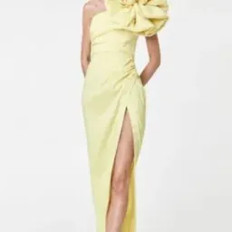 Rachel Gilbert Evana Gown Yellow Size 8 for rent on The Volte - image 2