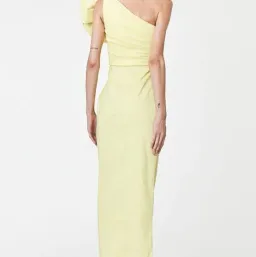 Rachel Gilbert Evana Gown Yellow Size 8 for rent on The Volte - image 4