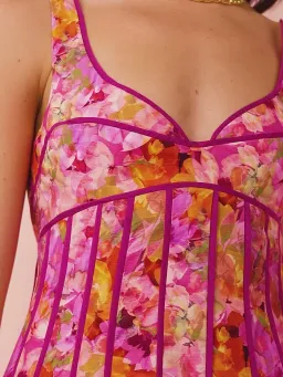 Acler Hansley Midi Dress In Lotus for rent on The Volte - image 1