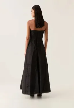 Aje Black soundscape maxi dress Size 10 for rent on The Volte - image 2