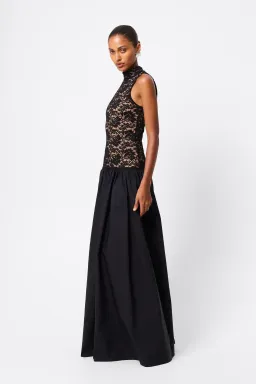 Mossman Lucia gown black size 8 for rent on The Volte - image 1