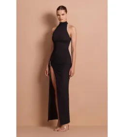 Nookie Tatum Halter Maxi Dress in Black Size S/AU8 for rent on The Volte - image 3