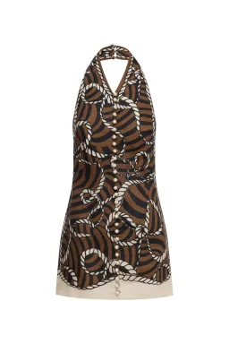 Alémais Sail Halter Mini Dress - Size 6 for rent on The Volte - image 5