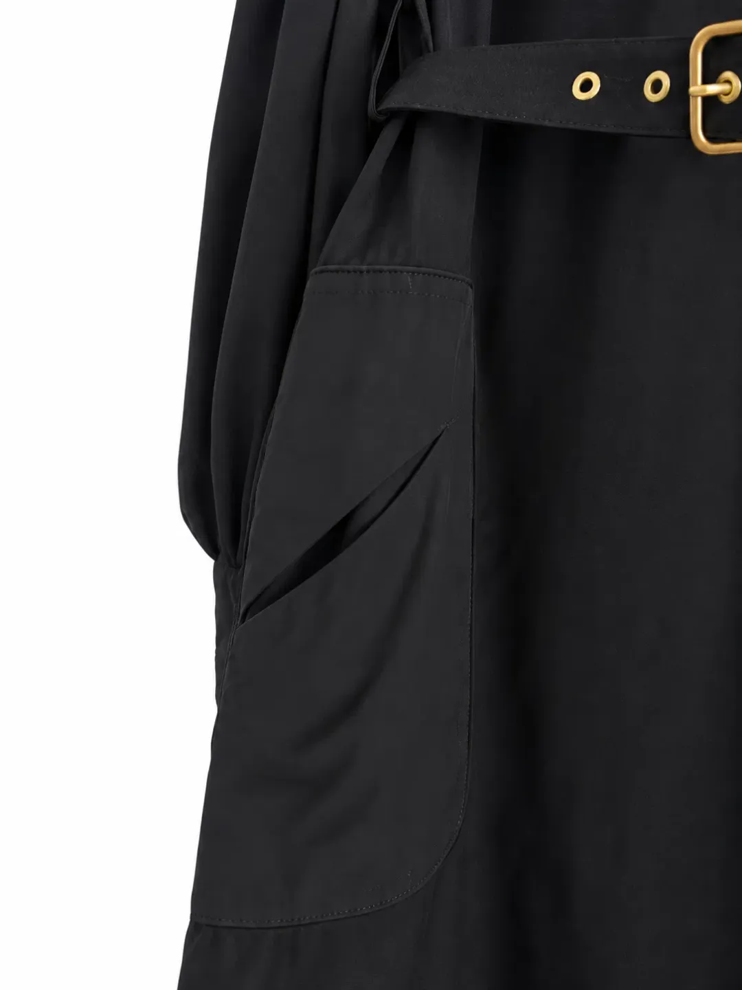 Zimmermann Black Utility Belt Midi Shirt Dress Sz 1 AU 8-10 for rent on The Volte - main image