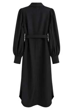 Zimmermann Black Utility Belt Midi Shirt Dress Sz 1 AU 8-10 for rent on The Volte - image 4