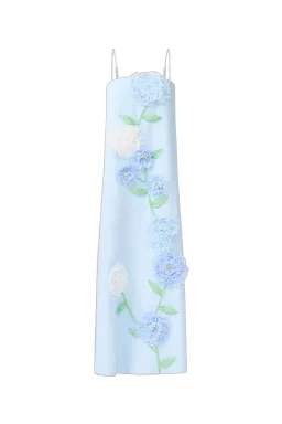 Elliatt Buttercup Embroidered Maxi Dress Blue Size M for rent on The Volte - image 7