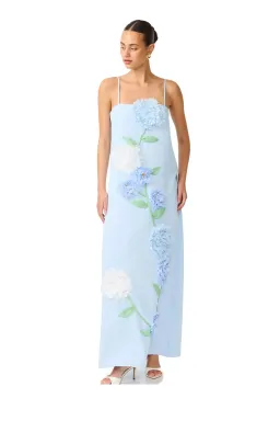 Elliatt Buttercup Embroidered Maxi Dress Blue Size M for rent on The Volte - image 3