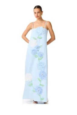 Elliatt Buttercup Embroidered Maxi Dress Blue Size M for rent on The Volte - image 5