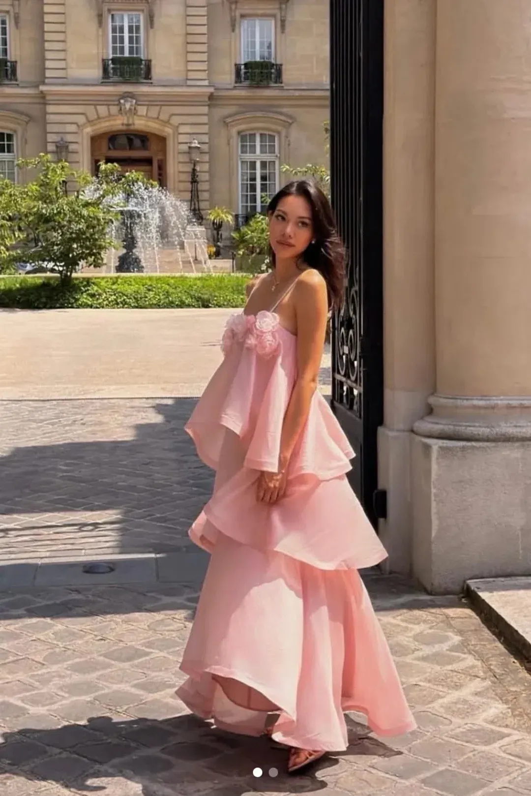ELLIATT SWALLOWTAIL DAY TO NIGHT MAXI DRESS IN PINK SIZE 8 (S) for rent on The Volte - main image