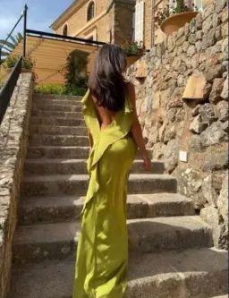 Arcina Ori Odessa Dress Pistachio Size XS / Au 6 for rent on The Volte - image 6