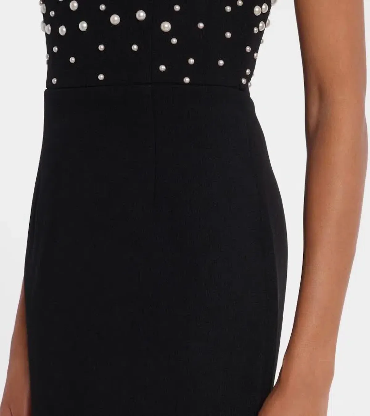 🖤 Rebecca Vallance Lynette Gown – Size AU 8 - Black Pearl Embellished Formal Maxi Dress – 🖤 - Image 5