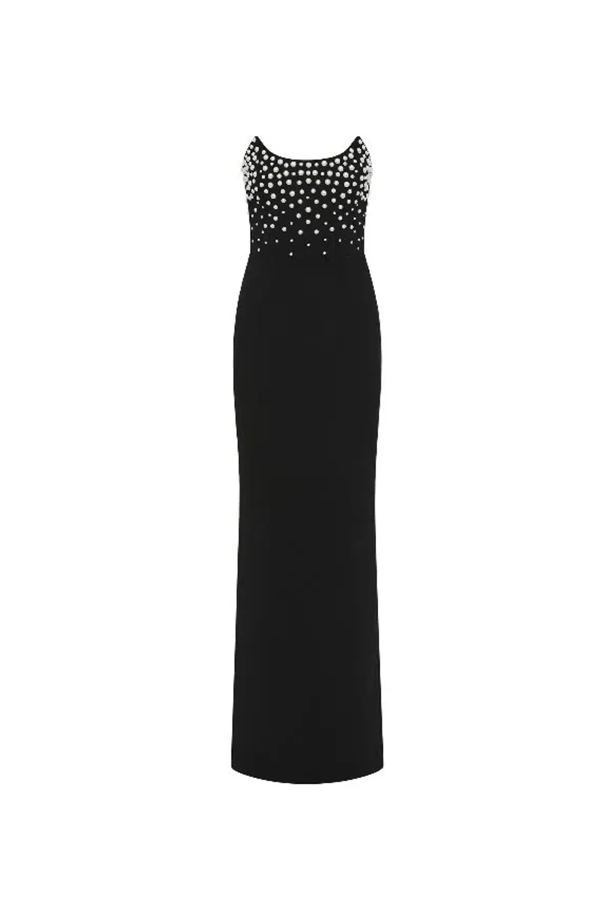 🖤 Rebecca Vallance Lynette Gown – Size AU 8 - Black Pearl Embellished Formal Maxi Dress – 🖤 - Image 3