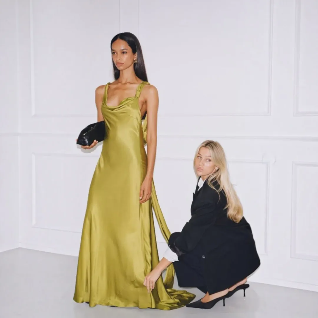 Arcina Ori Darcy Dress In Pistachio Size Medium for rent on The Volte - main image