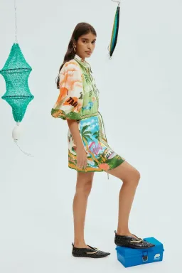 🌸 ALEMAIS Paradiso Mini Dress – Multi Print – Size AU 10 🌸 for rent on The Volte - image 6