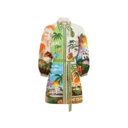 🌸 ALEMAIS Paradiso Mini Dress – Multi Print – Size AU 10 🌸 for rent on The Volte - image 4
