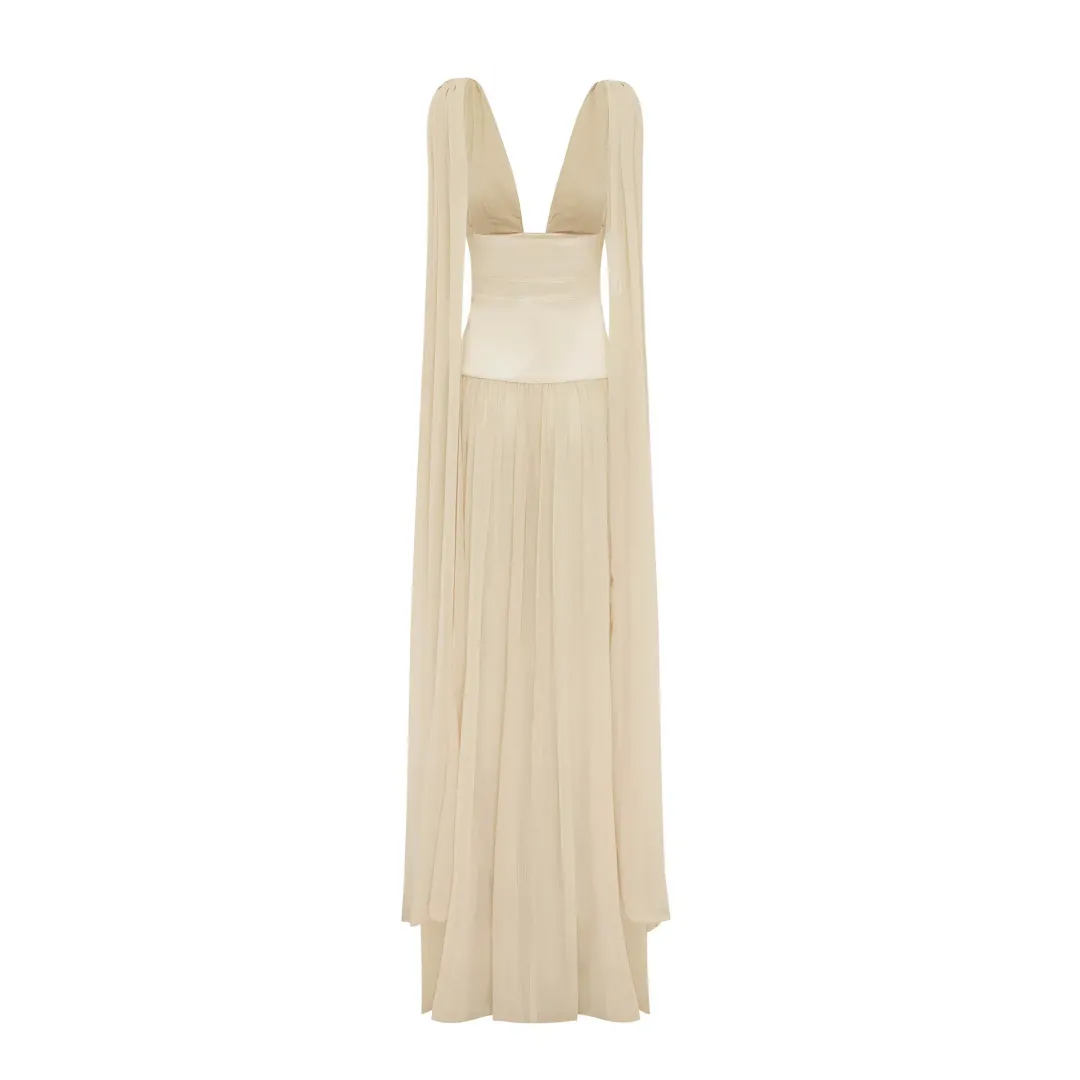 Arcina Ori Ramona In Champagne Gown XS for rent on The Volte - main image