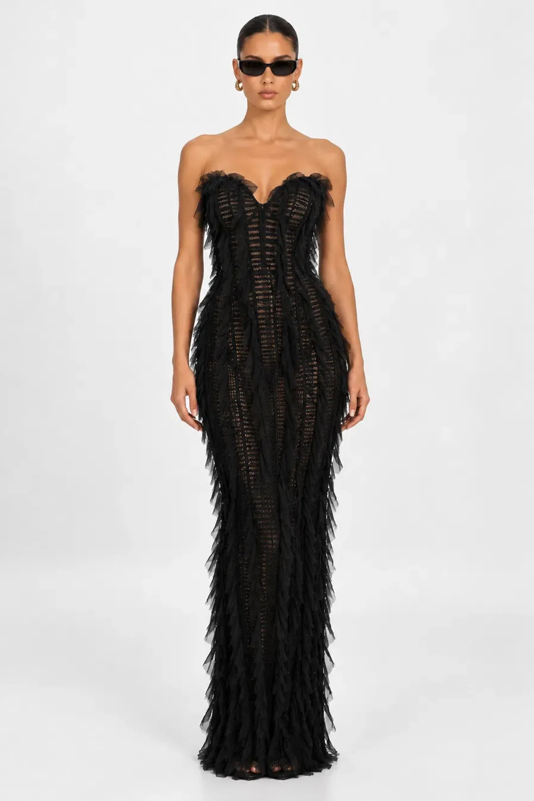 Jefre Sei Jasmine Gown Black Size 8 for rent on The Volte - main image