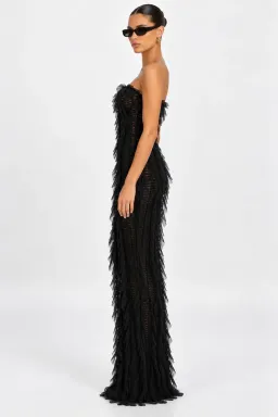 Jefre Sei Jasmine Gown Black Size 8 for rent on The Volte - image 3