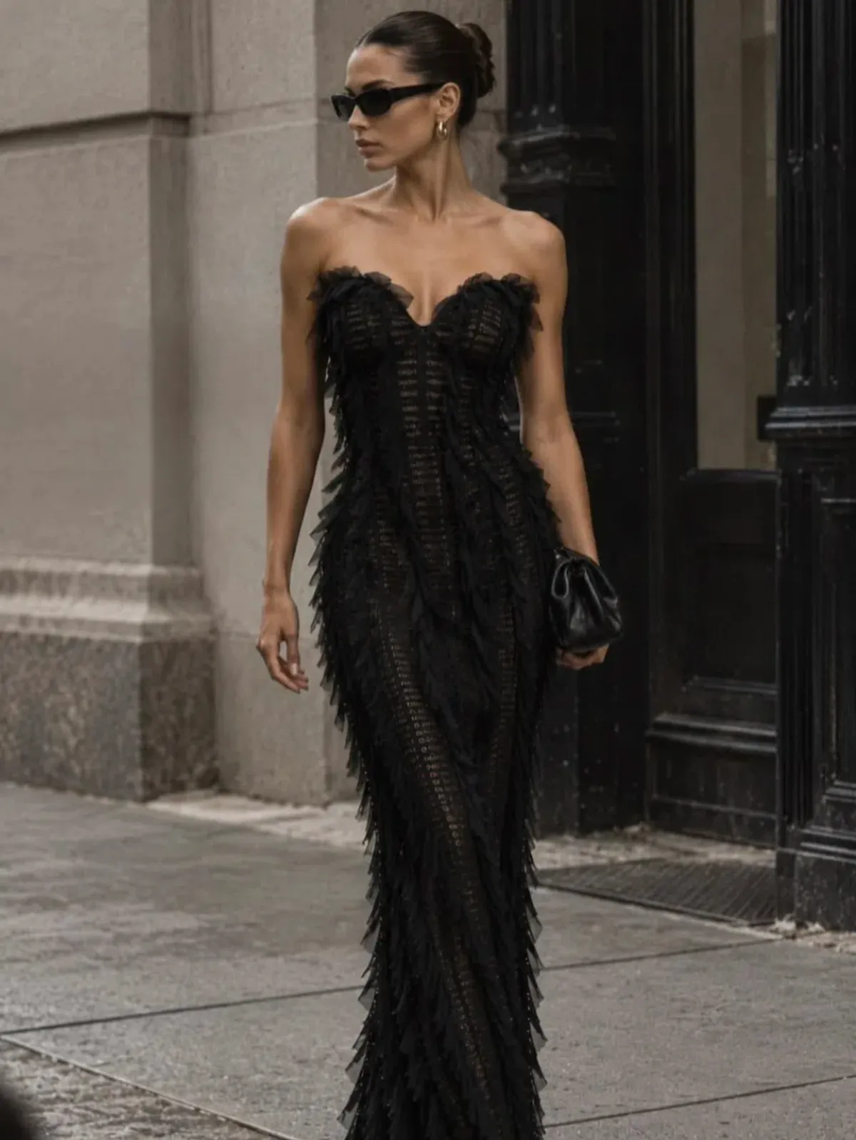 Jefre Sei Jasmine Gown Black Size 10 - Image 4