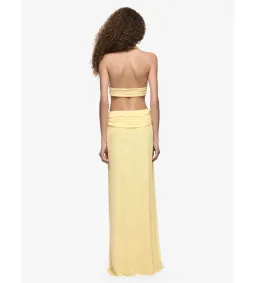 Bec and Bridge Charlize Halter Maxi Dress in Lemon Cream Size AU10 for rent on The Volte - image 3