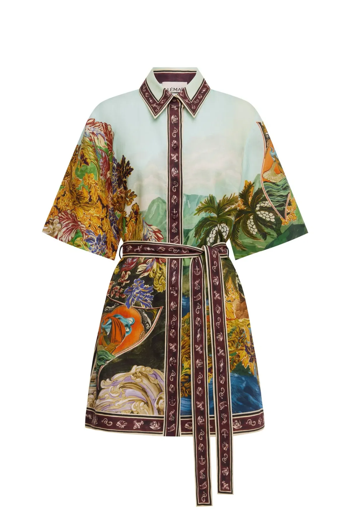 ALEMAIS LUCENA MINI SHIRTDRESS SIZE 14 - Image 2