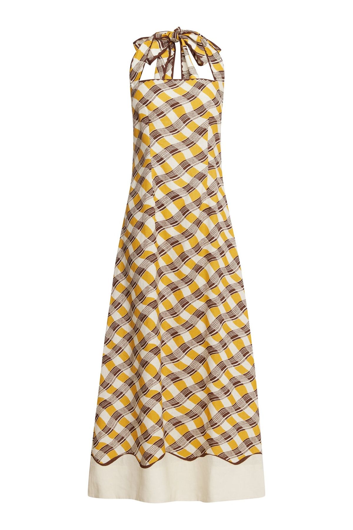 ALEMAIS BASILIA HALTER MIDI DRESS SIZE 12 - Image 5
