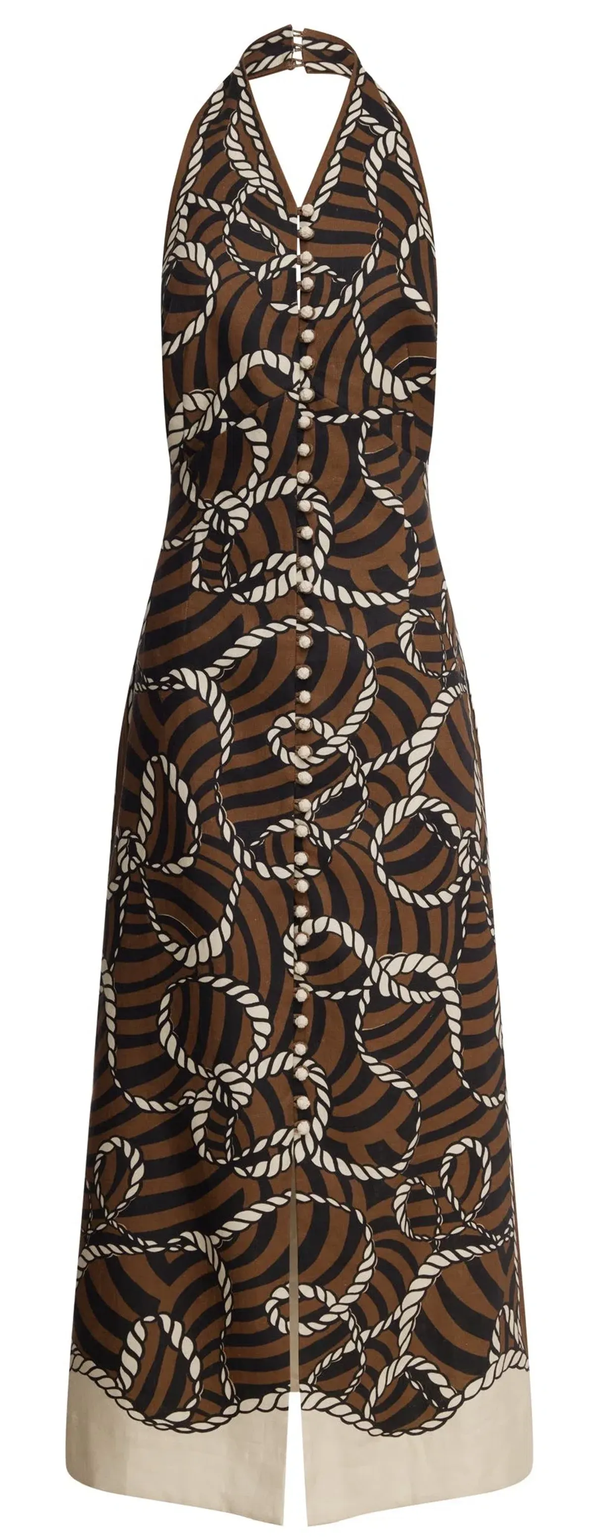ALEMAIS SAIL HALTER MIDI DRESS SIZE 12 - Image 1