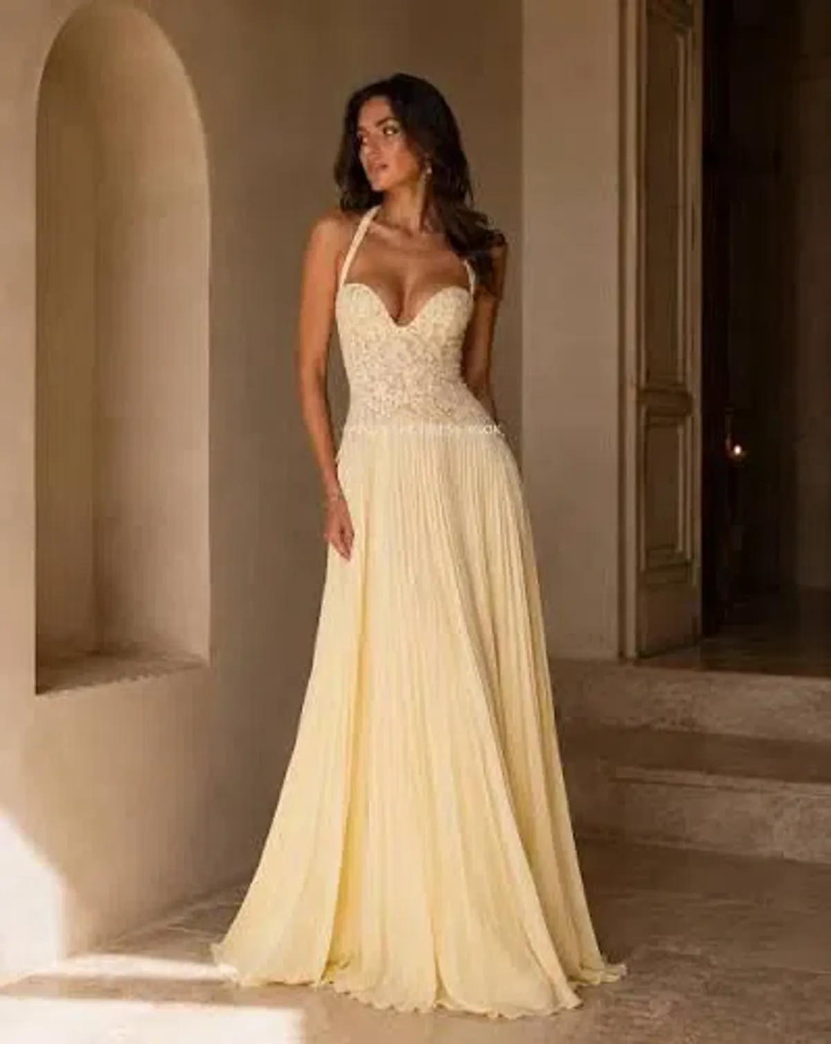 Fenity Gaia dress Yellow size S Petite length - Image 1