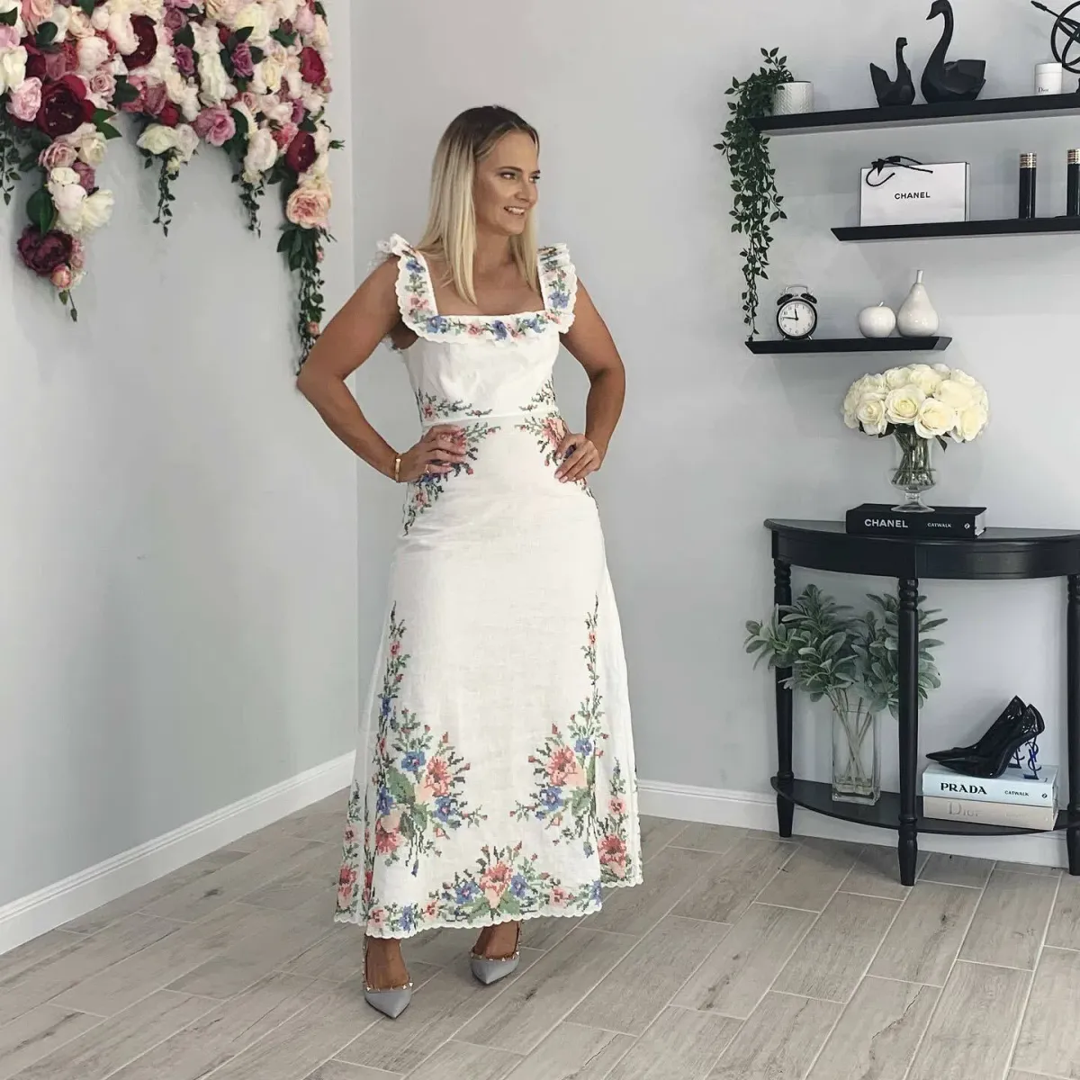Zimmermann Juliette Cross Stitch Dress Size 2 / AU 12 - Image 2