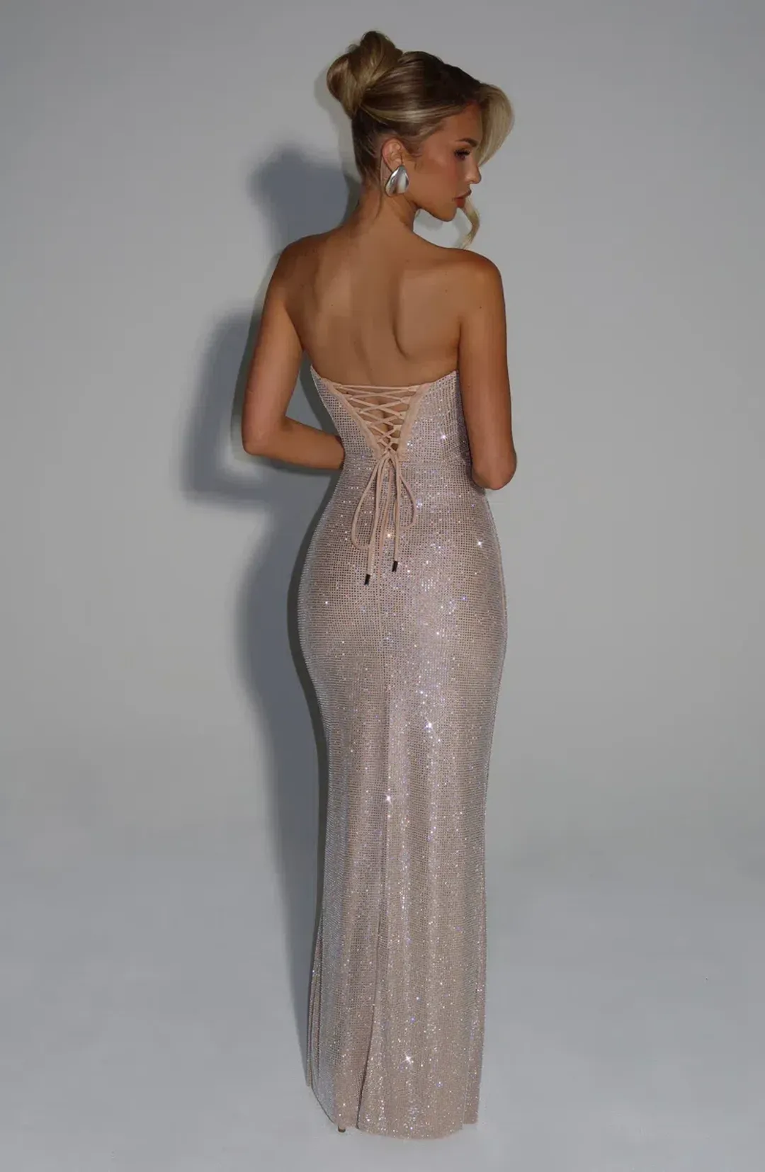Babyboo Mirabella Maxi Dress - Nude XS for rent on The Volte - main image