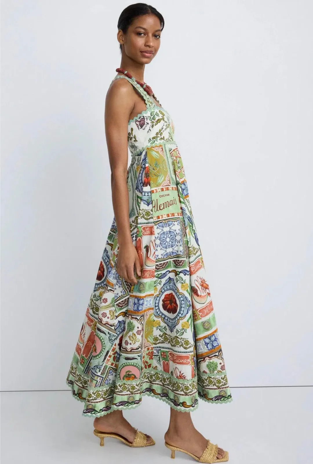 ALÉMAIS Tommasina Summer Dress | Size AU 14 for rent on The Volte - main image