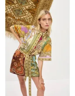 Alemais Clemens Spliced Mini Dress size 8 for rent on The Volte - image 4