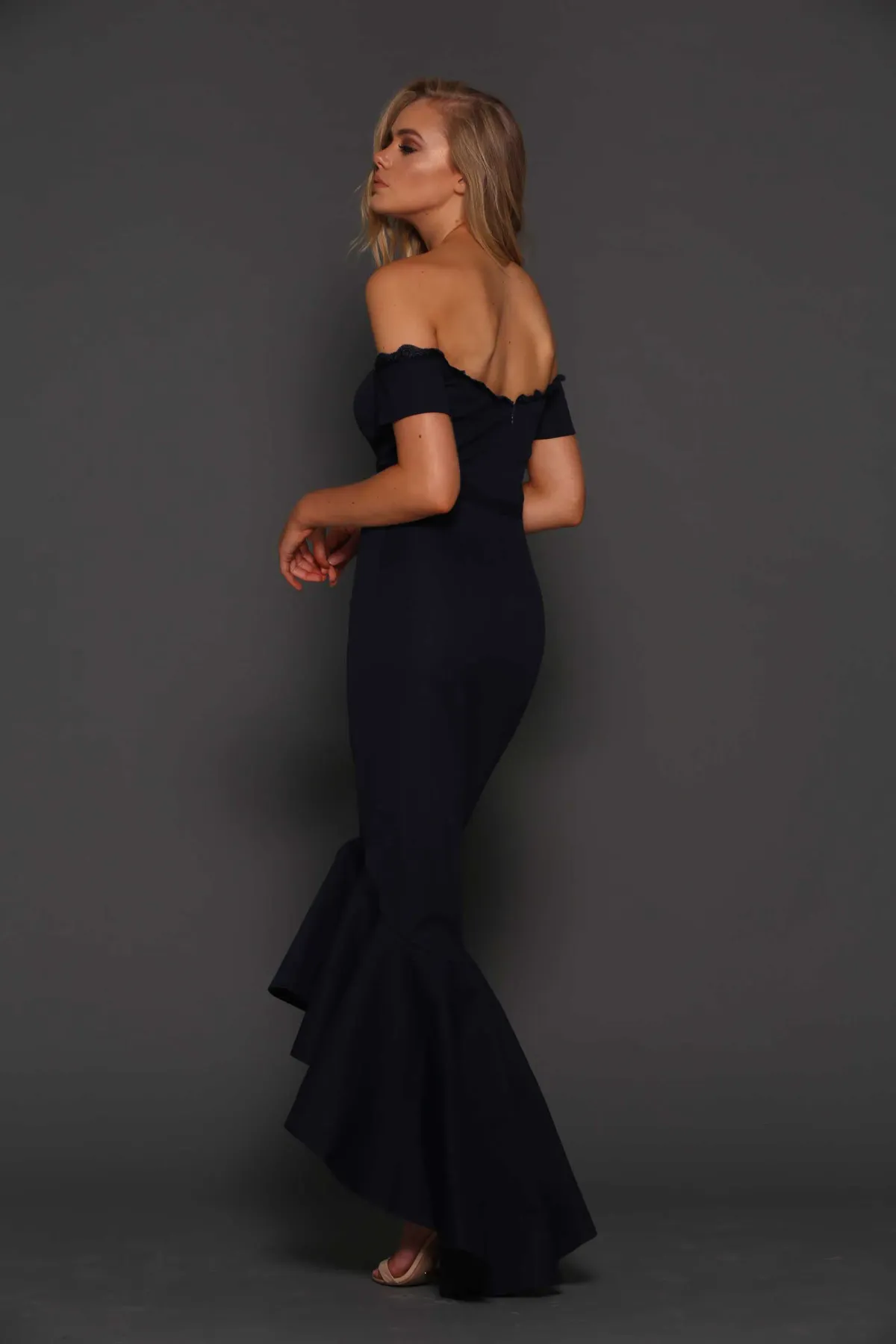 Elle Zeitoune Camille Dress Navy Size 6 - Image 2