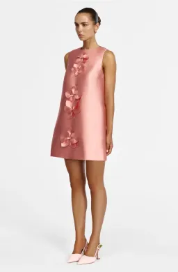 Acler Medora mini dress rose petal size 8 for rent on The Volte - image 3