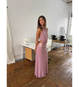 LaMarie Ondre Maxi Dress in Pink Size AU8 for rent on The Volte - image 2