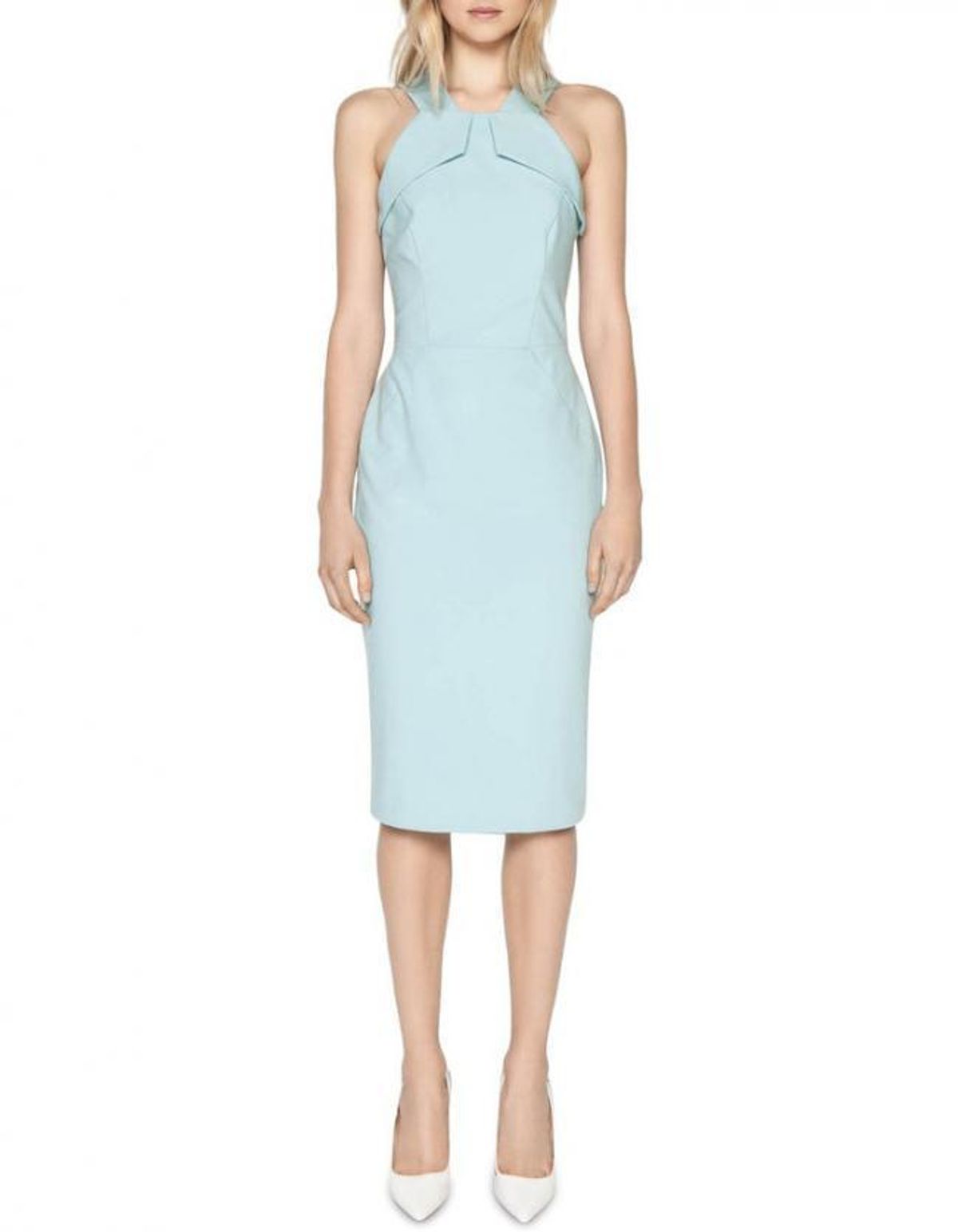 Halter Neck Pencil Dress - Image 1