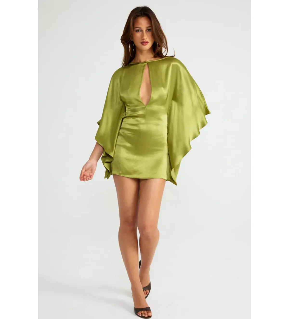 Ance Gria Diana Mini Dress in Vintage Green Size AU8 - Image 1