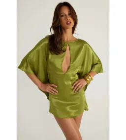 Ance Gria Diana Mini Dress in Vintage Green Size AU8 for rent on The Volte - image 3
