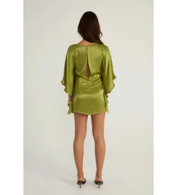 Ance Gria Diana Mini Dress in Vintage Green Size AU8 for rent on The Volte - image 4