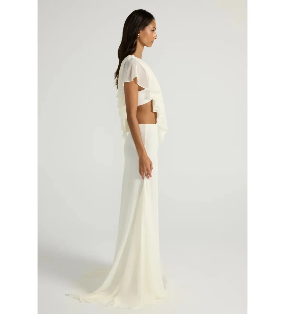 Ance Gria Clover Top and Maxi Skirt Set in Ivory Size AU10 - Image 3