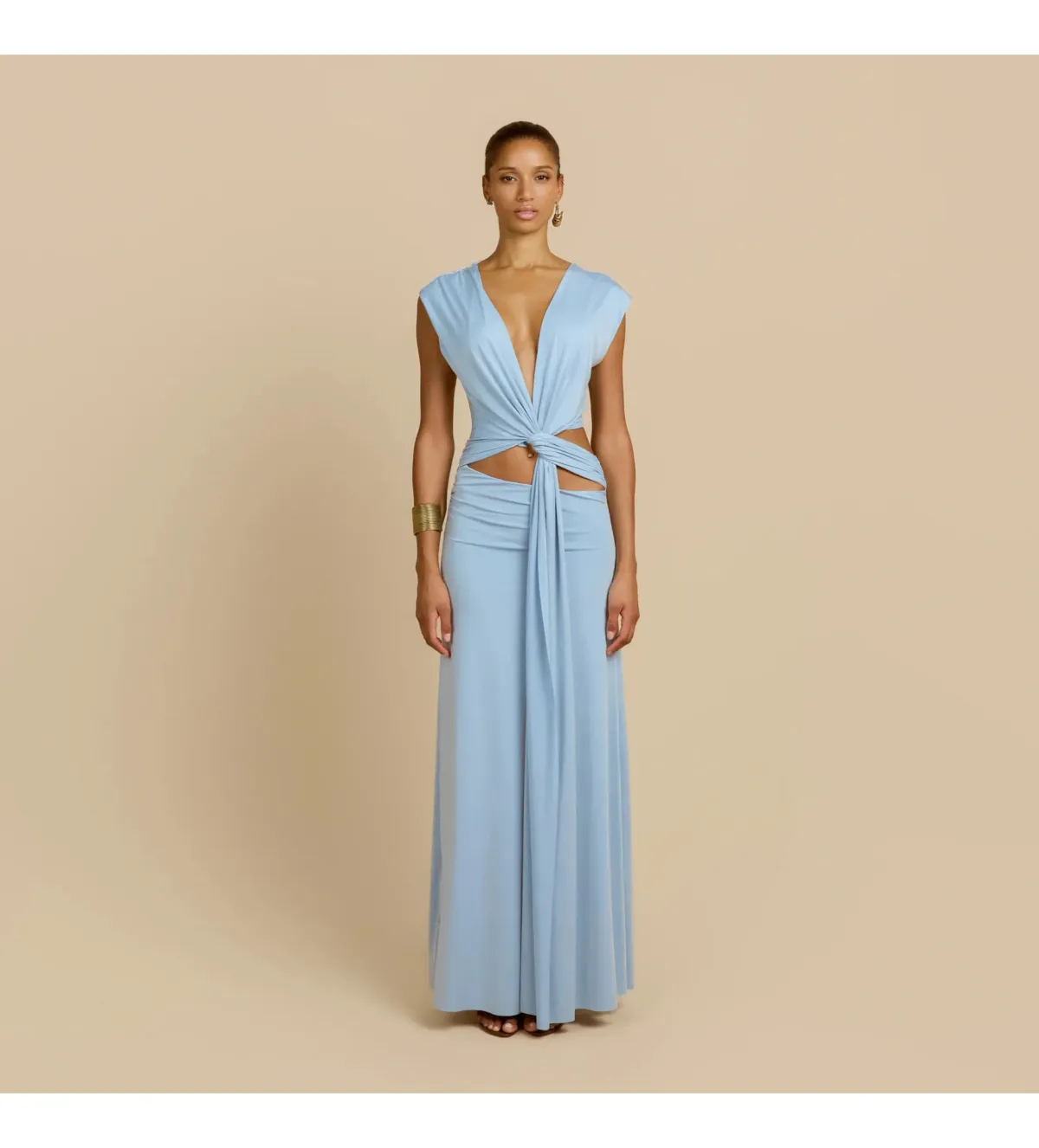 Arcina Ori Jade Maxi Dress in Blue Size AU8 - Image 2