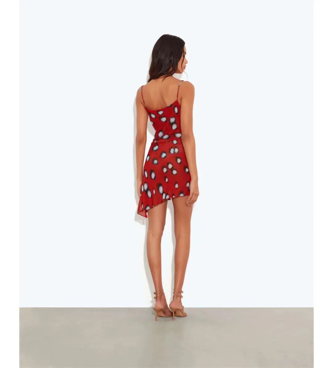 Rat & Boa Rosela Mini Dress in Red Size AU8 for rent on The Volte - main image